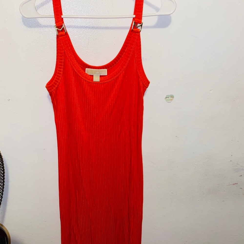Ribbed midi dress